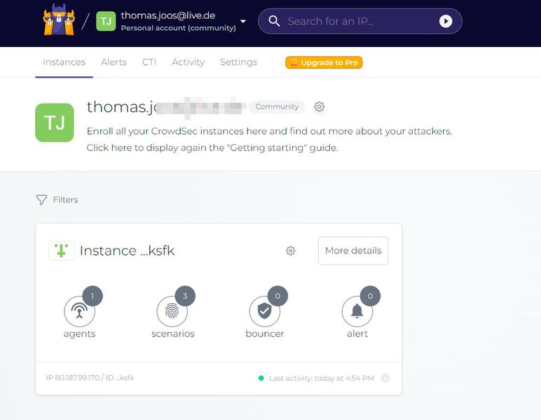 Mit Szenarions kann CrowdSec auch Sicherheitslücken wie bei Log4j erkennen und Netzwerke absichern. (Bild: Joos)
