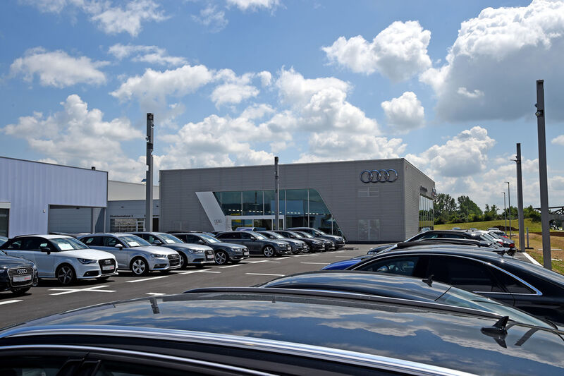 Der neue Audi-Terminal in Neutraubling (Foto: Audi Zentrum Regensburg)