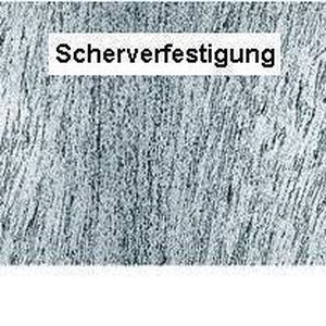 Bild 2: Scherverfestigung bei einem Schnittteil aus DD 13, Blechdicke: 10 mm.