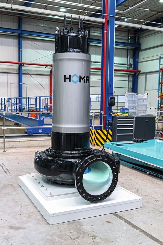 Las bombas sumergibles para aguas residuales de la serie KX, aptas para instalación en medio húmedo o seco, están diseñadas para el bombeo de grandes volúmenes de aguas residuales domésticas, municipales e industriales.(Imagen: Fábrica de bombas HOMA)