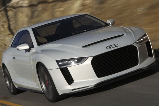 Das Audi-Quattro-Konzept wird von einem 408-PS-starken Fünfzylinder angetrieben. (Archiv: Vogel Business Media)