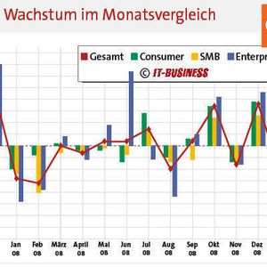 Nur das Enterprise-Segment legte zu.