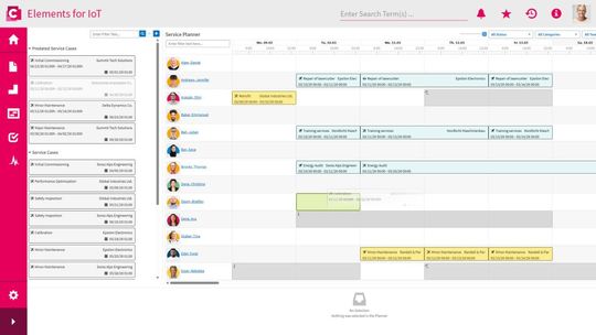 Beim Einplanen von Service-Einsätzen schlägt der Service Planner passende Slots vor. (Bild:  Contact Software)