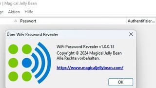 Das Tool „WiFi Password Revealer“ liest bei Bedarf WLAN-Kennwörter.  (Bild: Thomas Joos)