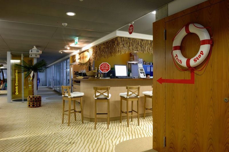 Café oder Arbeitsplatz? Bei Google in Zürich lässt sich das nicht so genau voneinander abgrenzen. (Google)