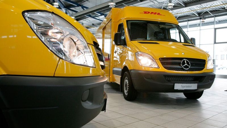 Die Deutsche Post zählt zu den Großabnehmern des Sprinters.(Bild:  Mercedes-Benz)