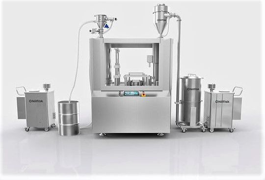 Im Rahmen des Powtech/Fachpack-Auftritts von Nilfisk in Nürnberg wird unter anderem die neue 3er-Serie von automatischen Produktfördersystemen vorgestellt. Das Herzstück sei das neue Modell 3VP, das leicht in Produktionsumgebungen integriert werden könne. Mit Druckluft fördert es 550 Kilogramm pro Stunde. Im Rahmen des Powtech/Fachpack-Auftritts von Nilfisk in Nürnberg wird unter anderem die neue 3er-Serie von automatischen Produktfördersystemen vorgestellt. Das Herzstück sei das neue Modell 3VP, das leicht in Produktionsumgebungen integriert werden könne. Mit Druckluft fördert es 550 Kilogramm pro Stunde.