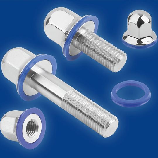 Das   Verschraubungssystem von Heinrich Kipp ist für Einsatzbereiche entwickelt, in denen Hygiene eine wichtige Rolle spielt.  Die totraumfreie Lösung, bei der alle Komponenten optimal aufeinander abgestimmt sind, ist für eine einfache Reinigbarkeit konzipiert (Bild:  Heinrich Kipp)