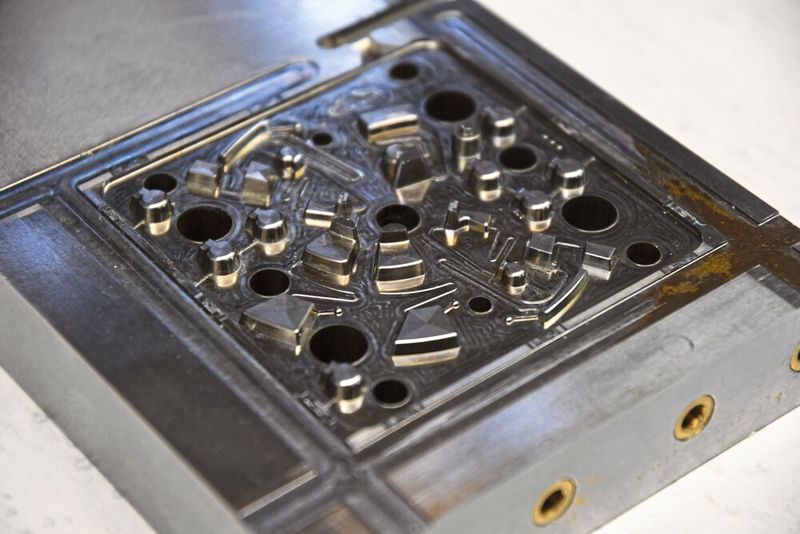 Mit diversen Fräswerkzeugen von OSG wurde ein filigraner Einsatz bei 52 HRC aus dem Vollen gefräst. (Bild: OSG)