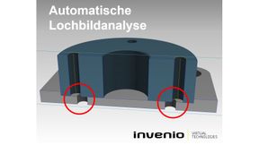Lochbildanalyse erkennt fehlerhafte Bohrungen. (Bild: Invenio Virtual Technologies )