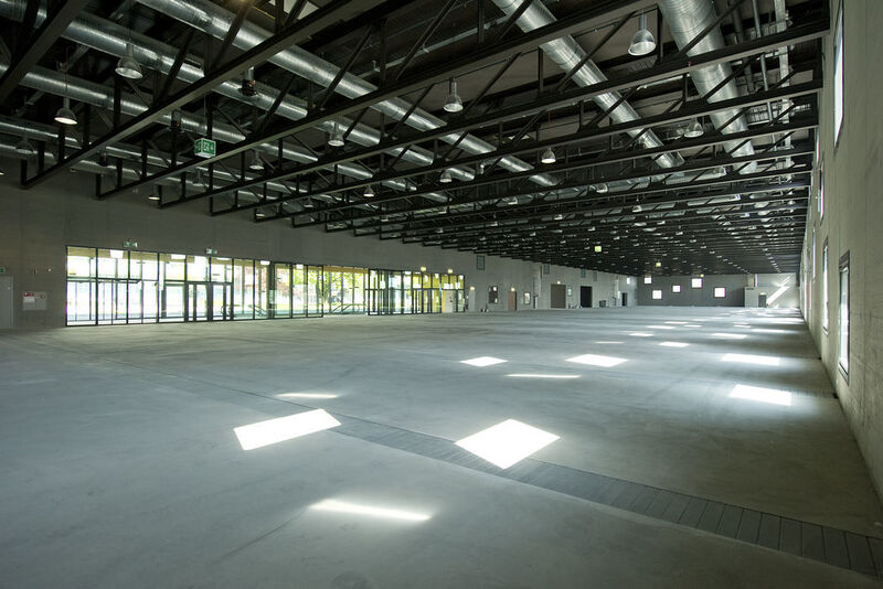 Vue d'ensemble de l'une des nouvelles halles sud de Beaulieu Lausanne. (Image: Lausanntec) (Archiv: Vogel Business Media)