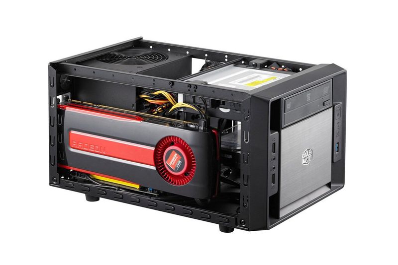 Im Inneren des Mini-ITX-Gehäuses haben auch leistungsfähige Grafikkarten einen Einbauplatz. (Archiv: Vogel Business Media)