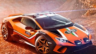 Mit dem Sterrato zeigt Lamborghini ein Offoad-Konzept seines Sportwagens Huracan. (Lamborghini)