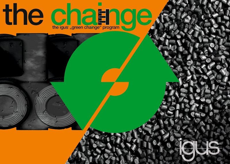 Avec le programme de recyclage chainge, igus reprend les chaînes porte-câbles, quel qu'en soit le fabricant, et les recycle. (igus)
