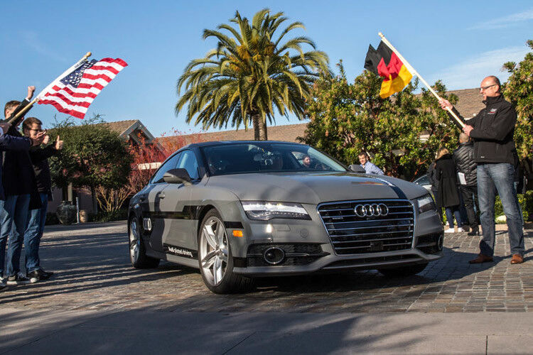 Audi legte mit seinem selbstständig fahrenden A7 sogar die rund 900 Kilometer vom Silicon Valley nach Las Vegas zurück. (Foto: Audi)