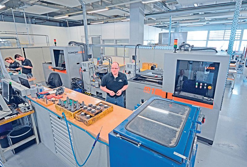 Additive manufacturing: M1 cusing systems by Concept Laser at Mapal. (Source: Mapal)