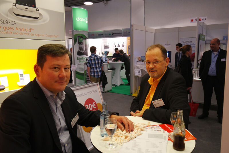 (l.) Rainer Falzer und Jörg Schockenhoff, Gigaset (Bild: IT-BUSINESS)