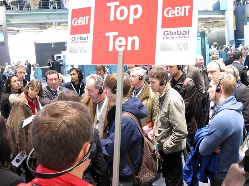 Messeeindrücke wie am Fließband gab es dank geführter Rundgänge. (Bild: ds)