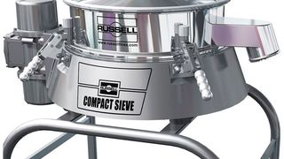 Russell Finex recommended the Russell Compact Sieve as the ultimate solution for check-screening pharmaceutical powders.  (Source: Russell Finex)