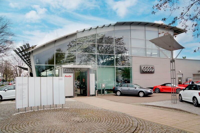 Ein Neubau für Audi steht an, da das bisherige Audi-Zentrum aus allen Nähten platzt. (Audi-Zentrum Dresden)