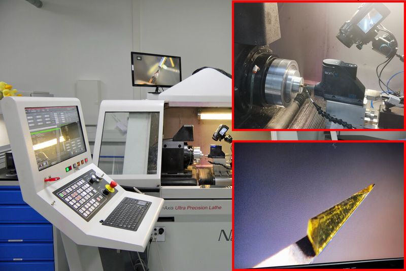 Ursprüngliches Geschäftsmodell von son-x war der Einsatz von Diamantwerkzeugen auf Werkzeughaltern für das Ultrapräzisionsdrehen. Die Halter schwingen dabei im Bereich von Ultraschall-Frequenzen. (Bild: Klaus Vollrath)