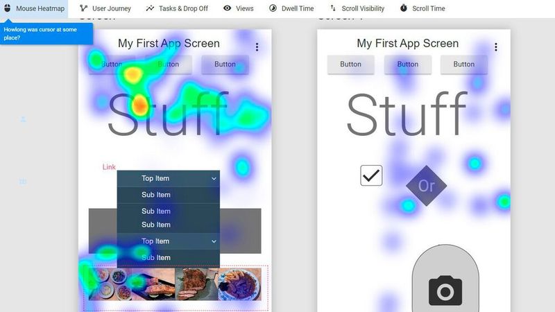 Quant-UX sieht auf den ersten Blick eher karg aus, bietet aber alle wichtigen Tools. (Bild: Lang / QuantUX.org)