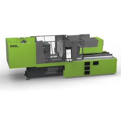 Die neue elektrische Engel victory electric 220 mit 2200 kN Schließkraft ermöglicht eine kompakte Produktion durch holmlose Bauweise und verkürzte Maschinenlänge. (Bild: Engel)