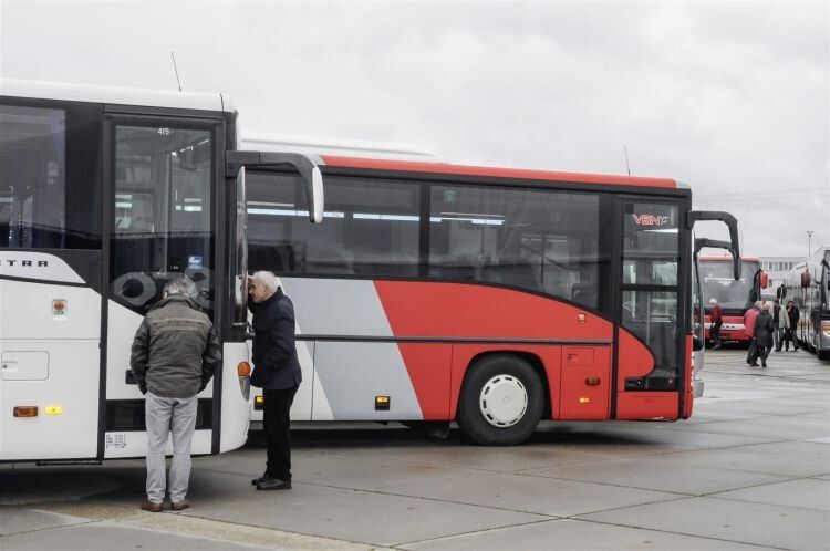 200 gebrauchte Omnibusse standen am deutschen Busstore-Standort Neu-Ulm zum Verkauf. (Foto: Daimler)