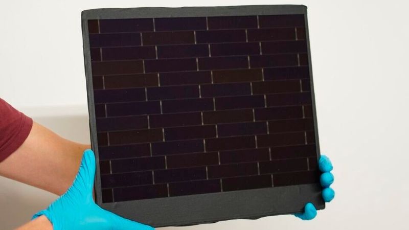 III-V germanium PV module with an efficiency of 34.4 percent – a new world record. (Source:  Fraunhofer ISE / Photo: Daniel von Kutzleben)