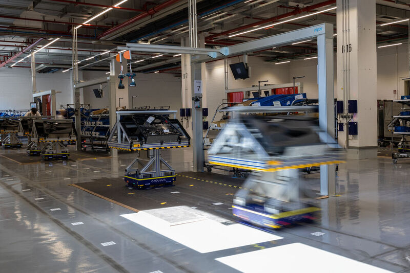 Modular fertigen statt taktgebunden: Audi testet das System aktuell in seinem Werk in Ingolstadt.