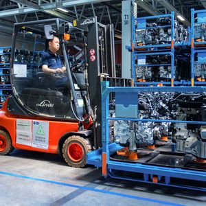 ... und in Gabelstaplern in der Produktion.(Bild:  BMW)