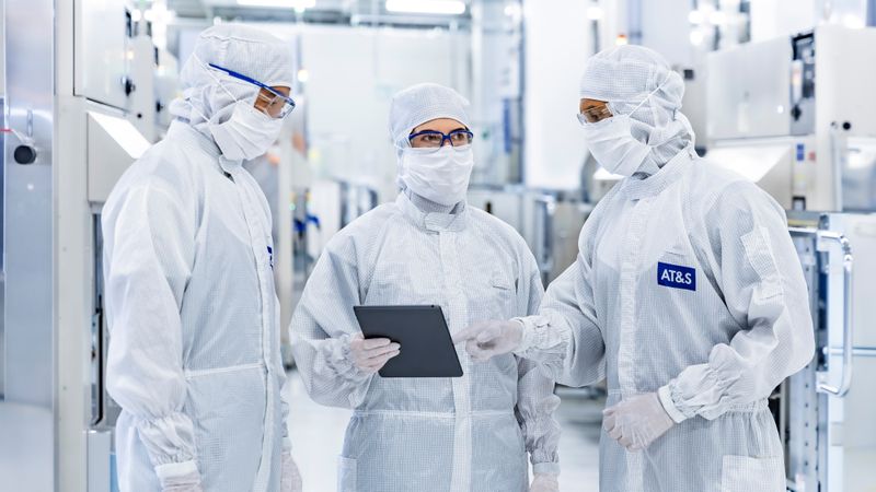 Clean: At AT&S, high technology is developed in specialized cleanrooms.(Image:  AT&S)