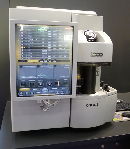 Impressionen von der diesjährigen Analytica, Halle A1/A2 Analytik und Qualitätskontrolle. ONH836 von Leco.    Weitere aktuelle Bilder und Nachrichten finden Sie auf unserer Landingpage zur Analytica, in unserem Visitorguide zur Messe oder in den kommenden Tage auch auf der Bildergalerie-Übersichtsseite . (Bild: Back/LABORPRAXIS)