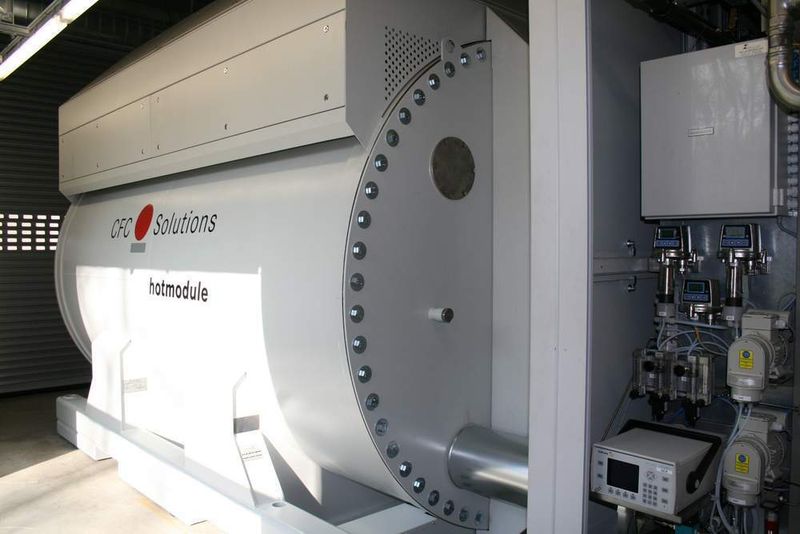 Brennstoffzelle im Klärwerk Stuttgart-Mähringen: Auch hier kommen die Ölflex-Robust-Leitung zum Einsatz.  Bild: Lapp (Archiv: Vogel Business Media)