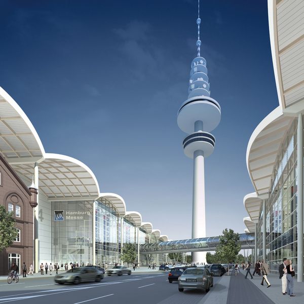 Neue Messe mit Fernsehturm (Archiv: Vogel Business Media)