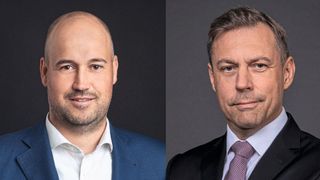 Thomas Nawrath (l.) verantwortet künftig für die konzerneigene VGRD das Geschäft mit der Marke Audi im Wirtschaftsraum Frankfurt am Main. Sascha Löhning konzentriert sich auf Volkswagen. (Bild: VGRD)