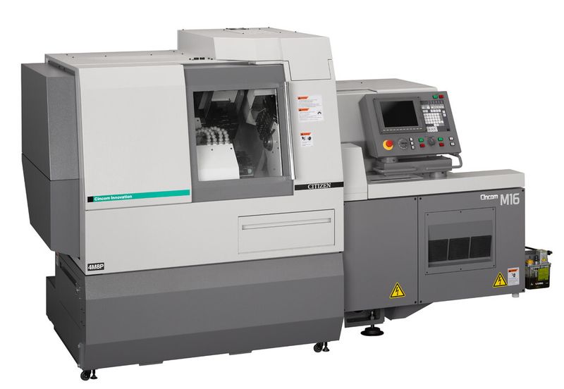 Der Langdrehautomat Cincom M16-VIII von Citizen eignet sich hervorragend für die Fertigung komplexer Werkstücke und medizinischer Instrumente, Implantate oder Knochenschrauben aus Titan, Edelstahl oder Superlegierungen. (Bild: Citizen Machinery Europe GmbH)