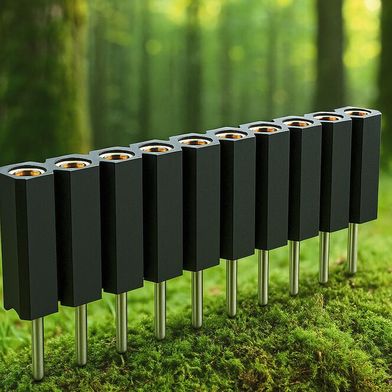 Nachhaltigkeit bei Steckverbindern:  Die Buchsenleiste BL 5 aus der Serie f.ECOcon wird aus nachhaltigeren Materialien und mit ressourcenschonenden Prozessen gefertigt. (Bild: Fischer Elektronik)