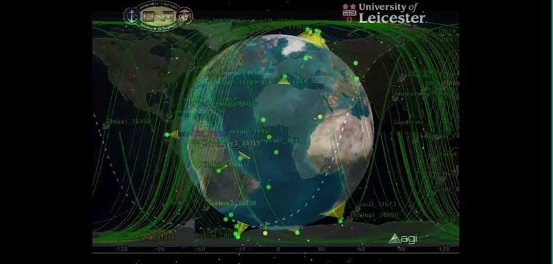 Suche aus dem Orbit: Satellitenbilder lassen sich auswerten, um die Position verschollener Schiffe oder Flugzeuge noch genauer zu bestimmen. (Bild: University of Leicester)