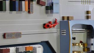 Der Modell-Demonstrator des Projektes SaSCh in der BIBA-Forschungshalle (Bild: Sabine Nollmann)