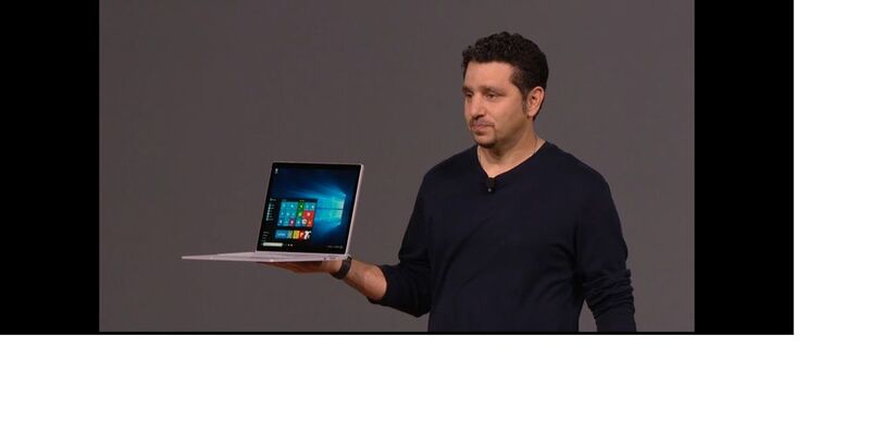 Microsofts Hardware-Chef Panos Panay bei der Vorstellung des Surface Book. (Bild: Microsoft)