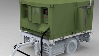Mehr Energie für die Verteidigung! Heidelberger Druckmaschinen und Vincorion (im Bild ein 20-Kilowatt-Generator von Vincorion) haben eine mehrjährige Vereinbarung darüber getroffen, dass Heidelberg erstmals sein Know-how für die Rüstung anwendet. Hier mehr dazu ... (Bild: Vincorion)