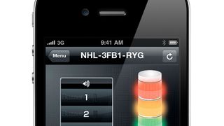 Die Signalleuchten der NHL-Serie lassen sich mit der Netzwerkfunktion mit mobilen Endgeräten aus der Ferne bedienen. (Patlite)