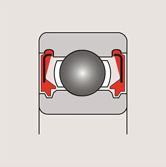 Auch mit den berührungslosen V-Dichtungen lässt sich die Reibung von Wälzlagern – und damit ihr indirekter Energieverbrauch – reduzieren. Ideal für kleine elektromotorische Antriebe.(Bild:  NSK)