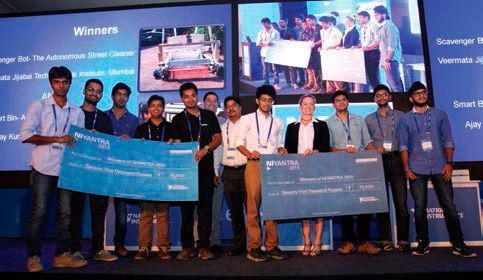 Winners of the annual Graphical System Design contest NIYantra. (Picture: NI)