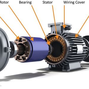 The components of an electric motor.(Image: Microchip Technology)