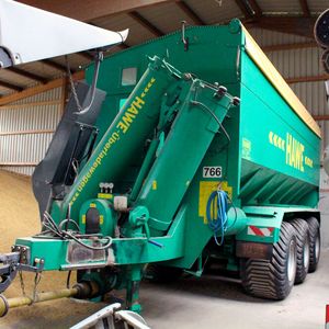 KS80-Kupplung mit Verschleißeinsatz an einem dreiachsigen Überladewagen. (Bild:  igus)