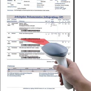 Der auf dem Arbeitsplan aufgedruckte Strichcode dient zur Zeiterfassung. So ist jederzeit bekannt, wo der Auftrag steht.