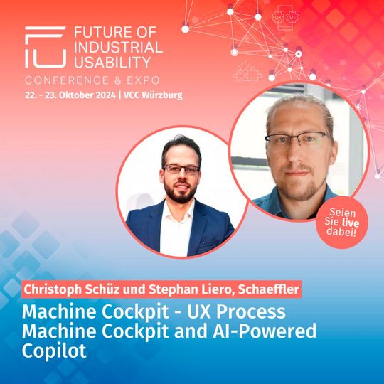 Besonderes Augenmerk legen die Referenten Christoph Schüz und Stephan Liero von Schaeffler auf die praktischen Anwendungsbeispiele und die Methoden, um sicherzustellen, dass Technik und Benutzerfreundlichkeit Hand in Hand gehen.(Bild:  Vogel Communications Group)