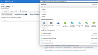 Das Dev Center ist die Basis für die Erstellung von Dev Boxes, welche im Azure-Portal erfolgt. (Bild: Joos / Microsoft)